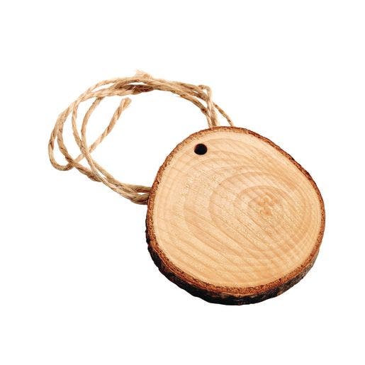 24 Natural Pre-Drilled Wood Slices - Image 2