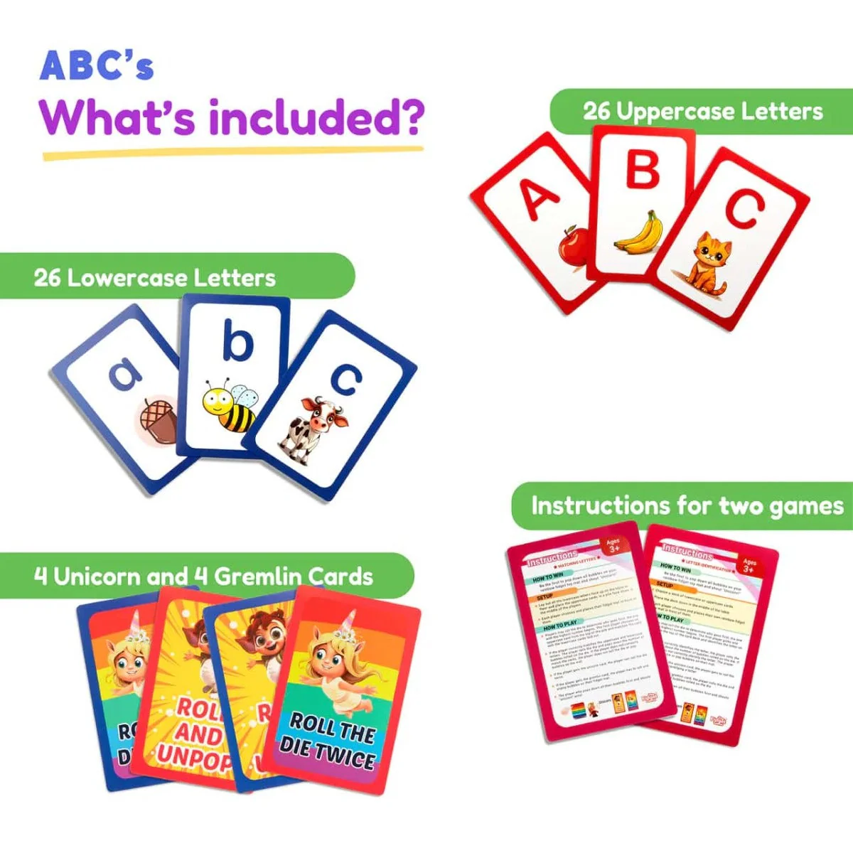ABC: Learn Uppercase & Lowercase Letters Card Pack - Image 2