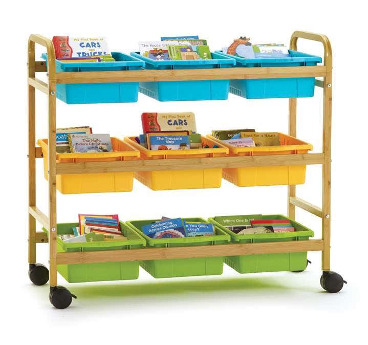Bamboo Book Browser Cart - Image 3