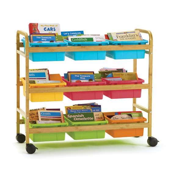 Bamboo Book Browser Cart - Image 4