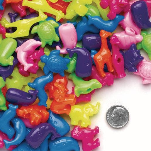 Big Bright Animal Beads 1 Lb - Image 4