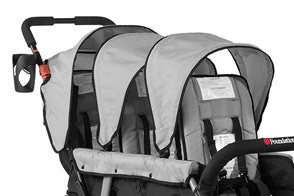 Black Compass Trio Triple Tandem Stroller - Image 3
