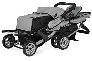 Black Compass Trio Triple Tandem Stroller - Image 6