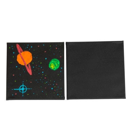 Black Stretched Canvas 8 X 8 3pk - Image 3