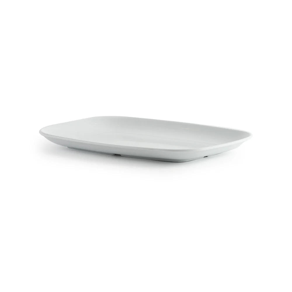 Blue Serving Platter 13x9in Heavy Duty