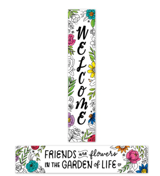 Bright Blooms Welcome Banner