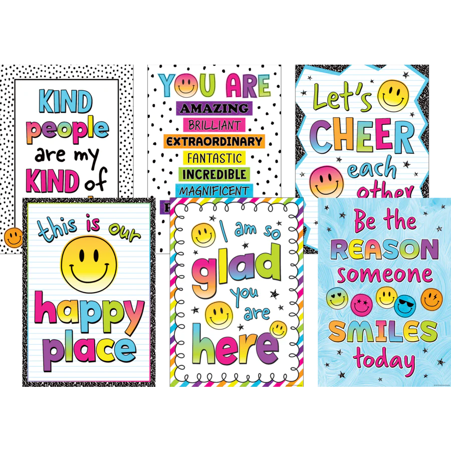 Brights 4Ever Positive Poster Set of 6
