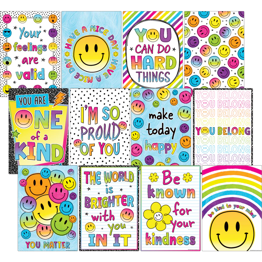 Brights 4Ever Positive Sayings Small Poster Pack
