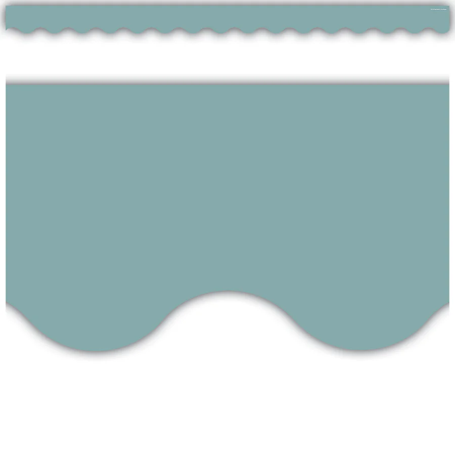 Calming Blue Scalloped Border Trim