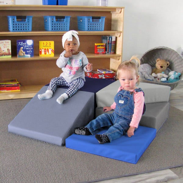 Climber Toddler Playtime Corkscrew Navy Powder Blue - Image 3