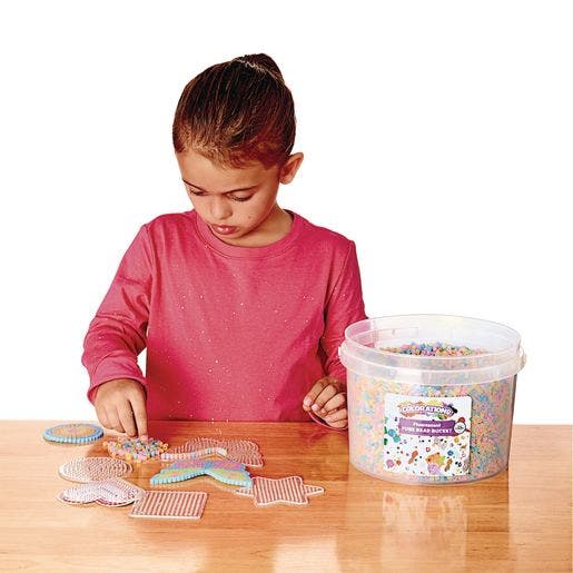 Colorations 22000 Fluorescent Fuse Beads and 6 Boards - Image 4