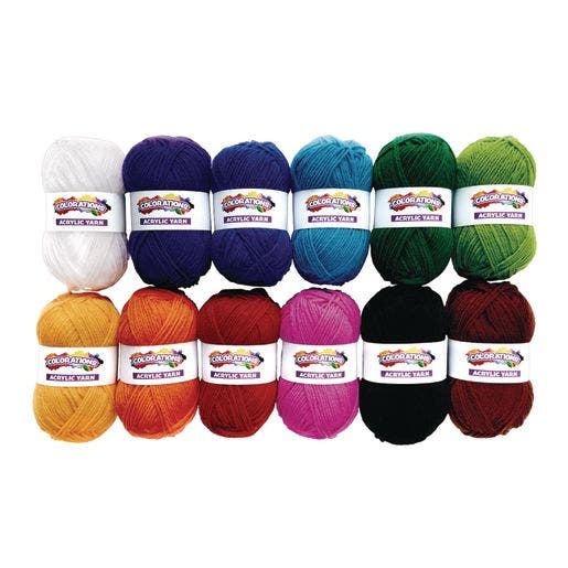 Colorations Acrylic Yarn Set of 12 - Image 3