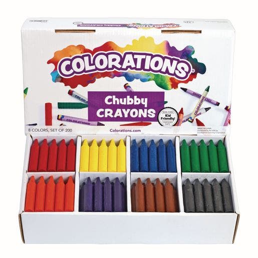 Colorations Chubby Crayons Set of 200