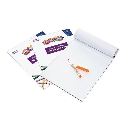 Colorations Drawing Pad 50 Sheets 3 Packs - Image 2