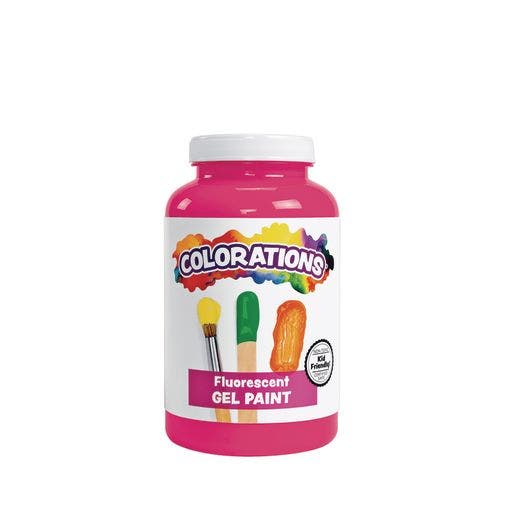 Colorations Gel Paint Fluorescent Pink 16 oz