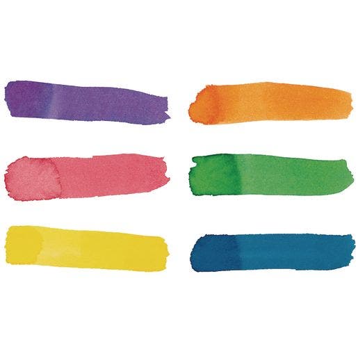Colorations Liquid Watercolor 4 oz Rainbow Pack Set of 6 - Image 3