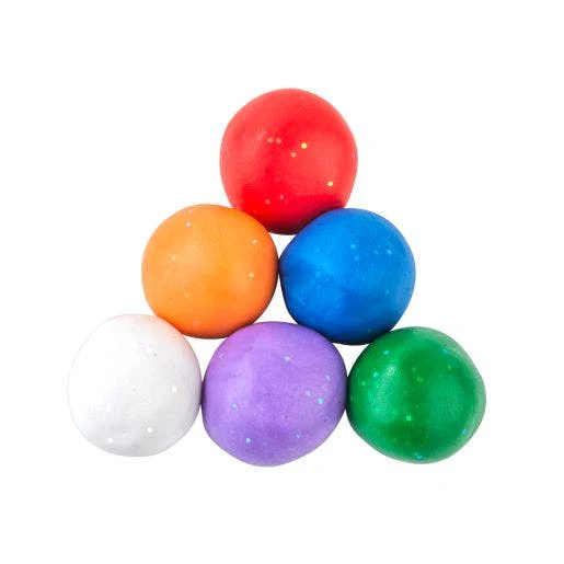 Colorations Wheat and Gluten Free Glitter Dough 6 Colors 2oz - Image 2