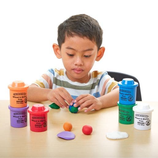 Colorations Wheat and Gluten Free Glitter Dough 6 Colors 2oz - Image 3