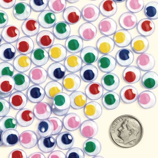 Colored Wiggly Eyes 1000 Pieces - Image 2