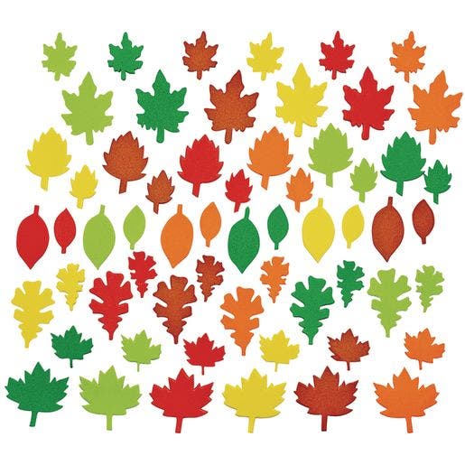 Colorful Foam Leaf Shapes 500 pcs - Image 3