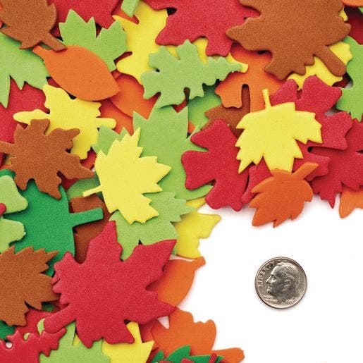 Colorful Foam Leaf Shapes 500 pcs - Image 4