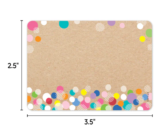 Colorful Kraft Bubbles Labels - Image 3