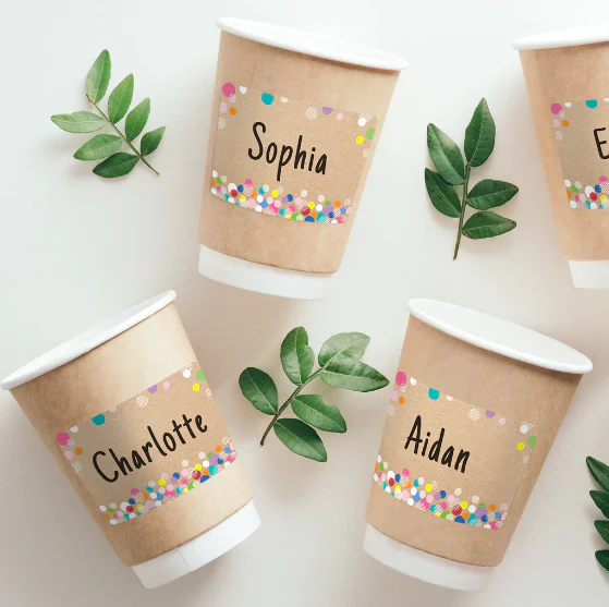 Colorful Kraft Bubbles Labels - Image 5
