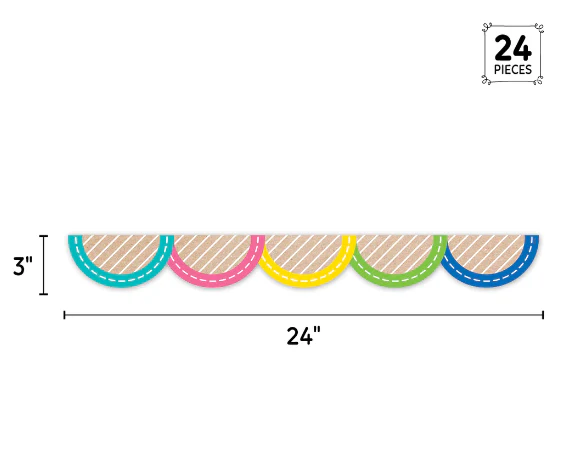 Colorful Kraft Jumbo Scallops Ez Border - Image 2