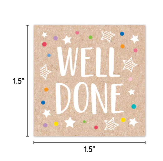 Colorful Kraft Rewards Reward Stickers - Image 3