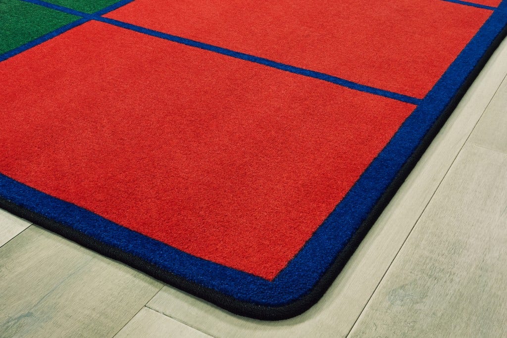 Colorful Rows Seating - seats 30 Rectangle Multi Carpet 8ft - Image 2