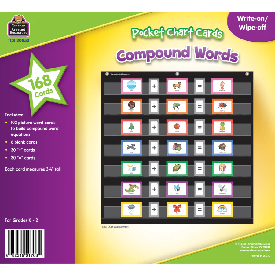 Compound Words Pocket Chart Cards - Image 3