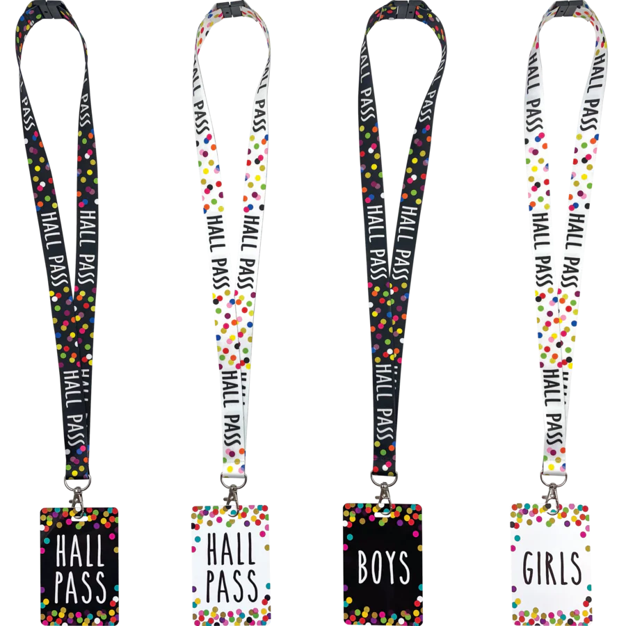 Confetti Hall Pass Lanyards - Image 2