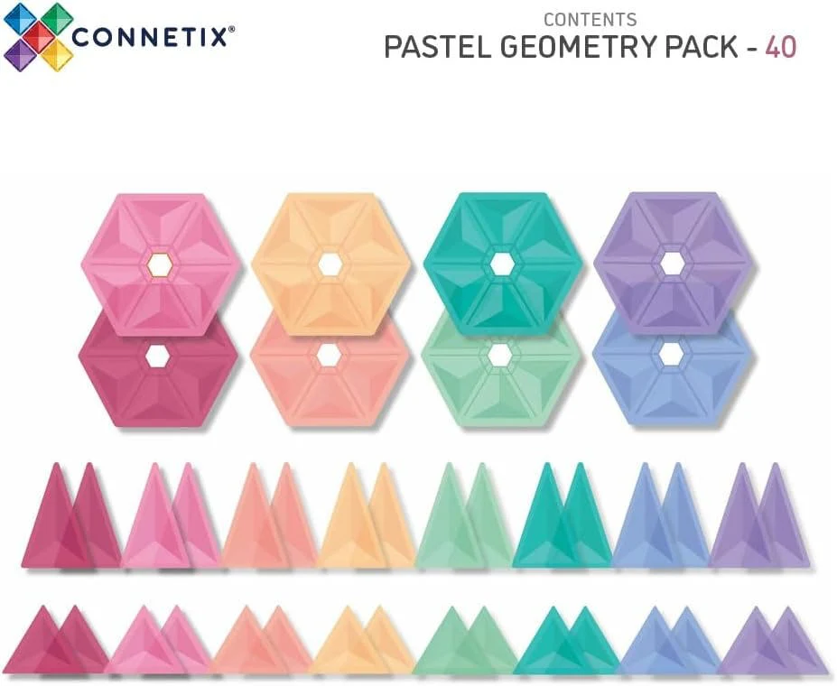 Connetix Pastel Geometry Pack 40 pc - Image 5