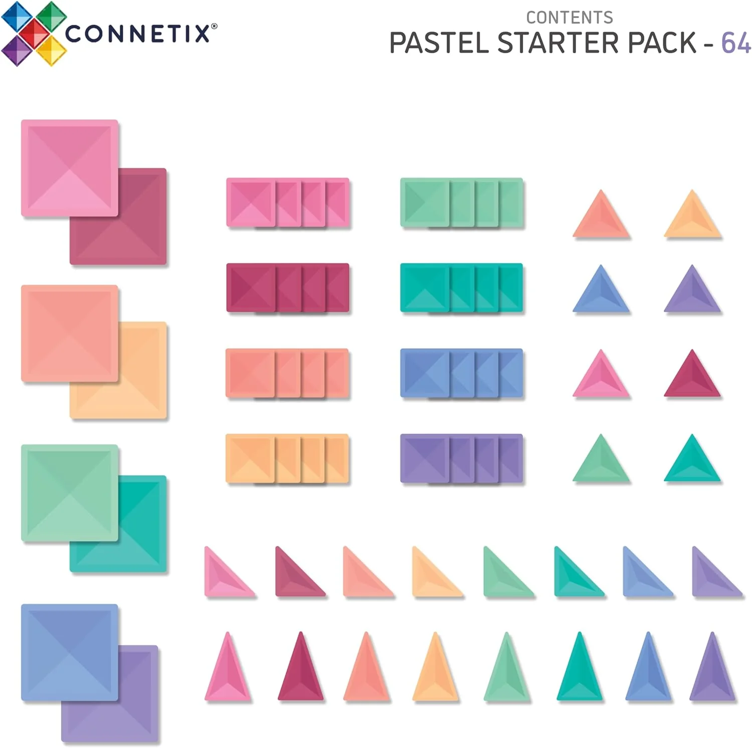 Connetix Pastel Starter Pack 64 pc - Image 5
