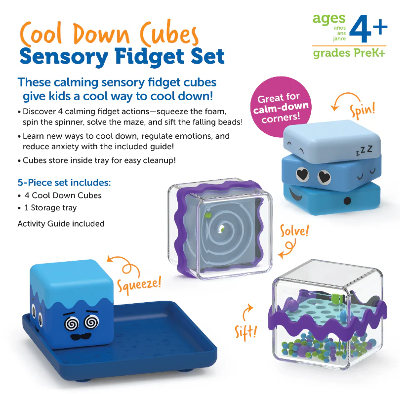 Cool Down Cubes Sensory Fidget Set - Image 3
