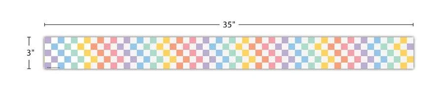 Cool for School Checkers Straight Border Trim - Image 3