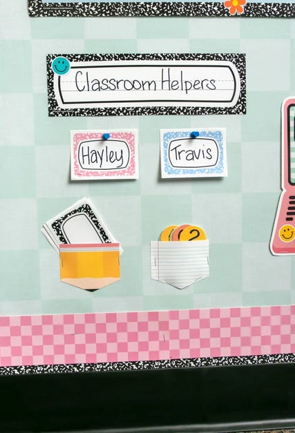 Cool for School Composition Flat Name Plates - Image 3