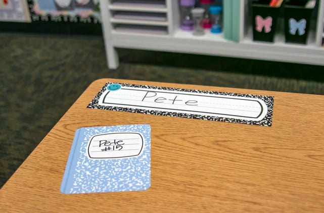 Cool for School Composition Flat Name Plates - Image 4