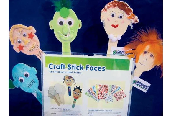 Craft Stick Faces Set of 20 - Image 4