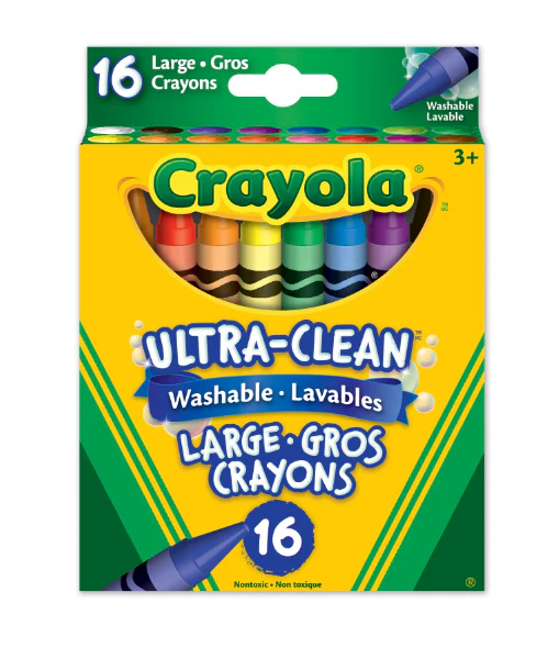 Crayola Large Ultra Clean Washable Crayons 16 ct