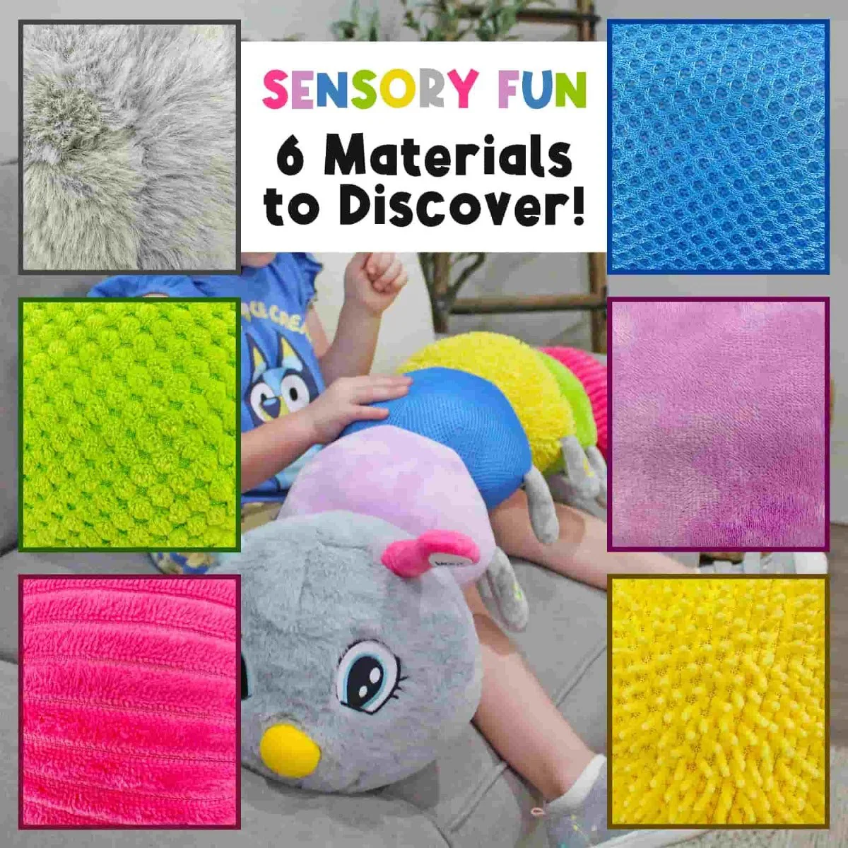Cuddlebug the Giant Vibrating Sensory Caterpillar - Image 6