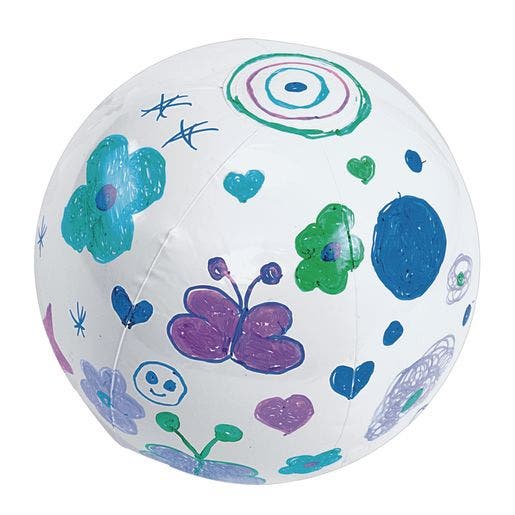 Decorate Your Own Beach Ball-Set Of 12