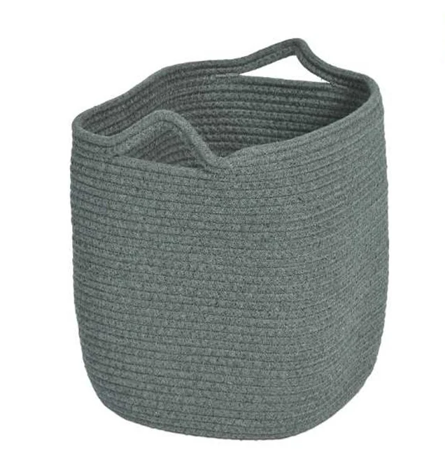Deep Dark Grey Rope Basket Set of 6