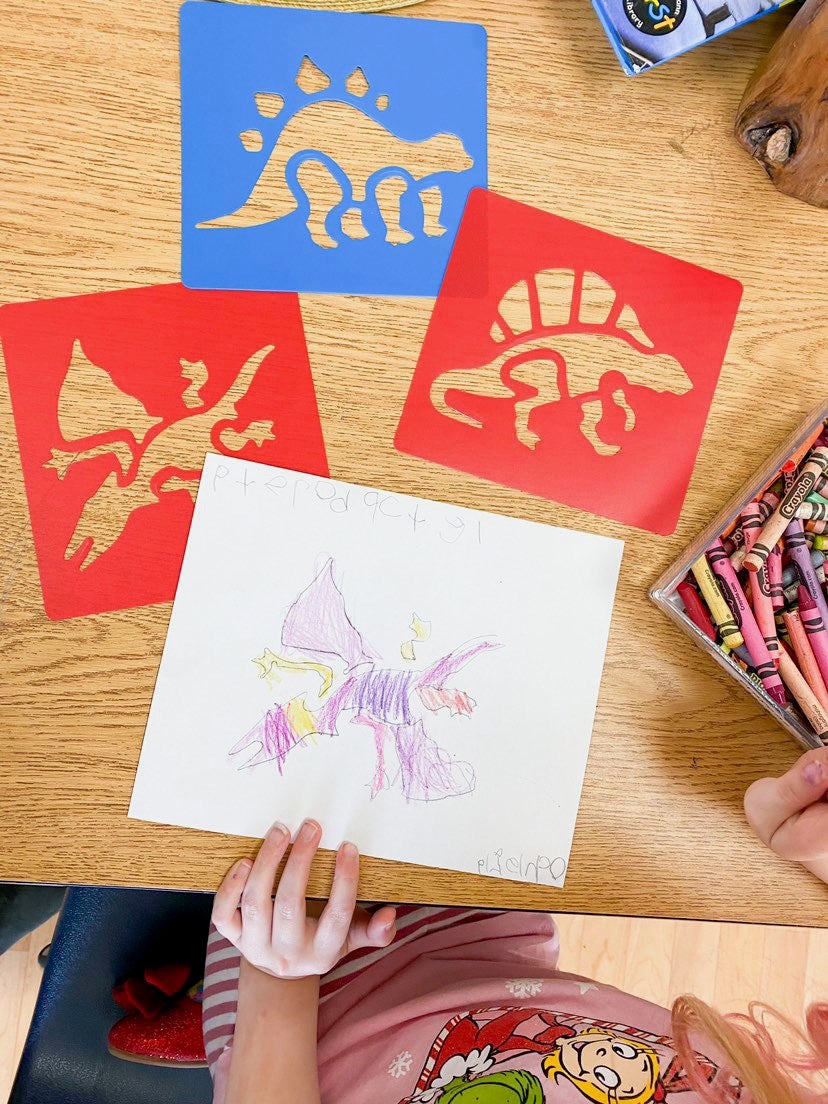 Dinosaurs Stencils Set Of 6 - Image 2
