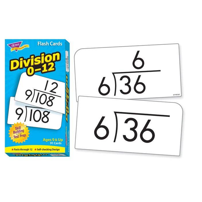 Division 0 To 12 Flash Cards - Image 2