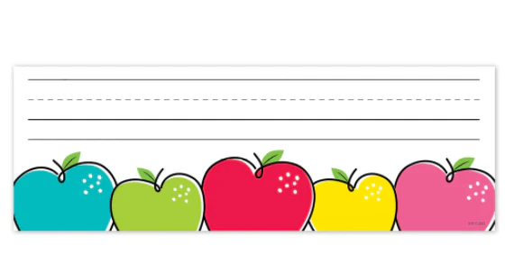 Doodle Apples Core Decor Name Plate
