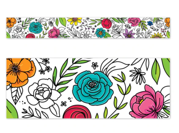 Doodly Blooms EZ Border