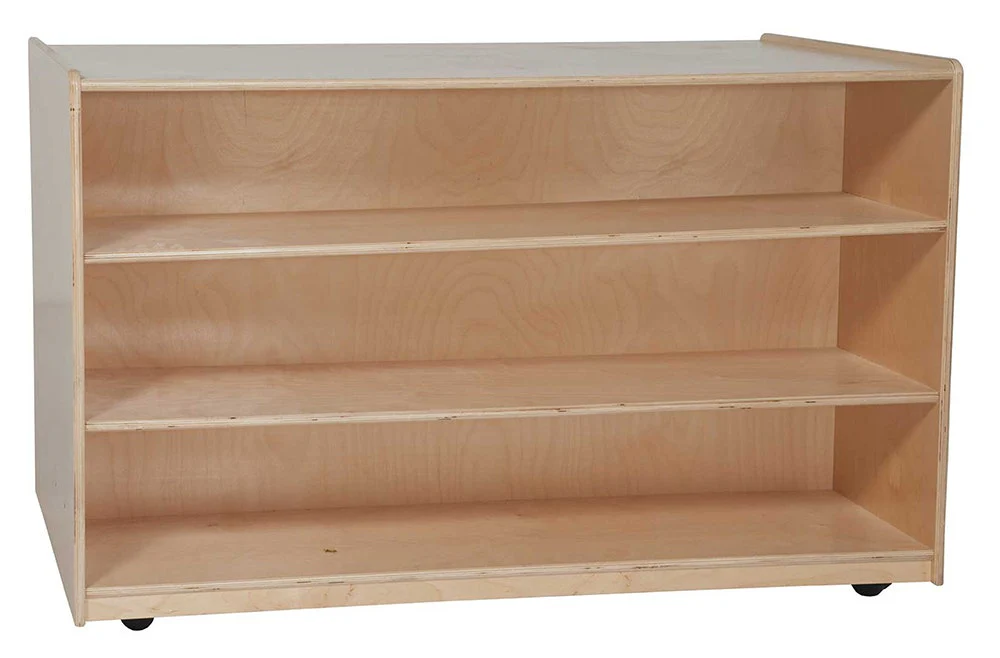 Double Mobile Storage w (12) Translucent Trays - Image 2