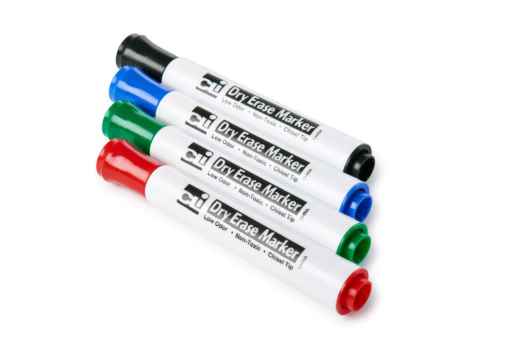 Dry Erase Markers Chisel Tip 4 pack