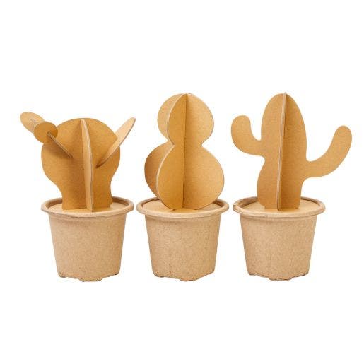 DYO Paper Mache Cactus 12 pc